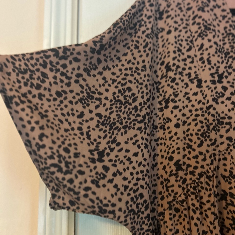 Brown and Black Animal Print Dress - Picture 3 of 3